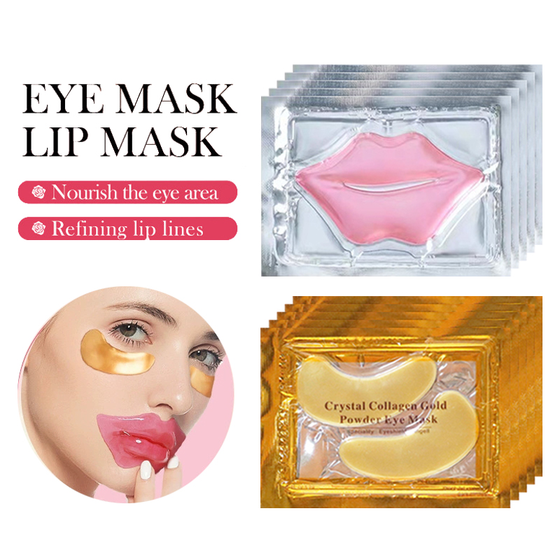 Skincare Oil Control - 10/20 Stuks Gouden Kristal Collageen Oogmasker