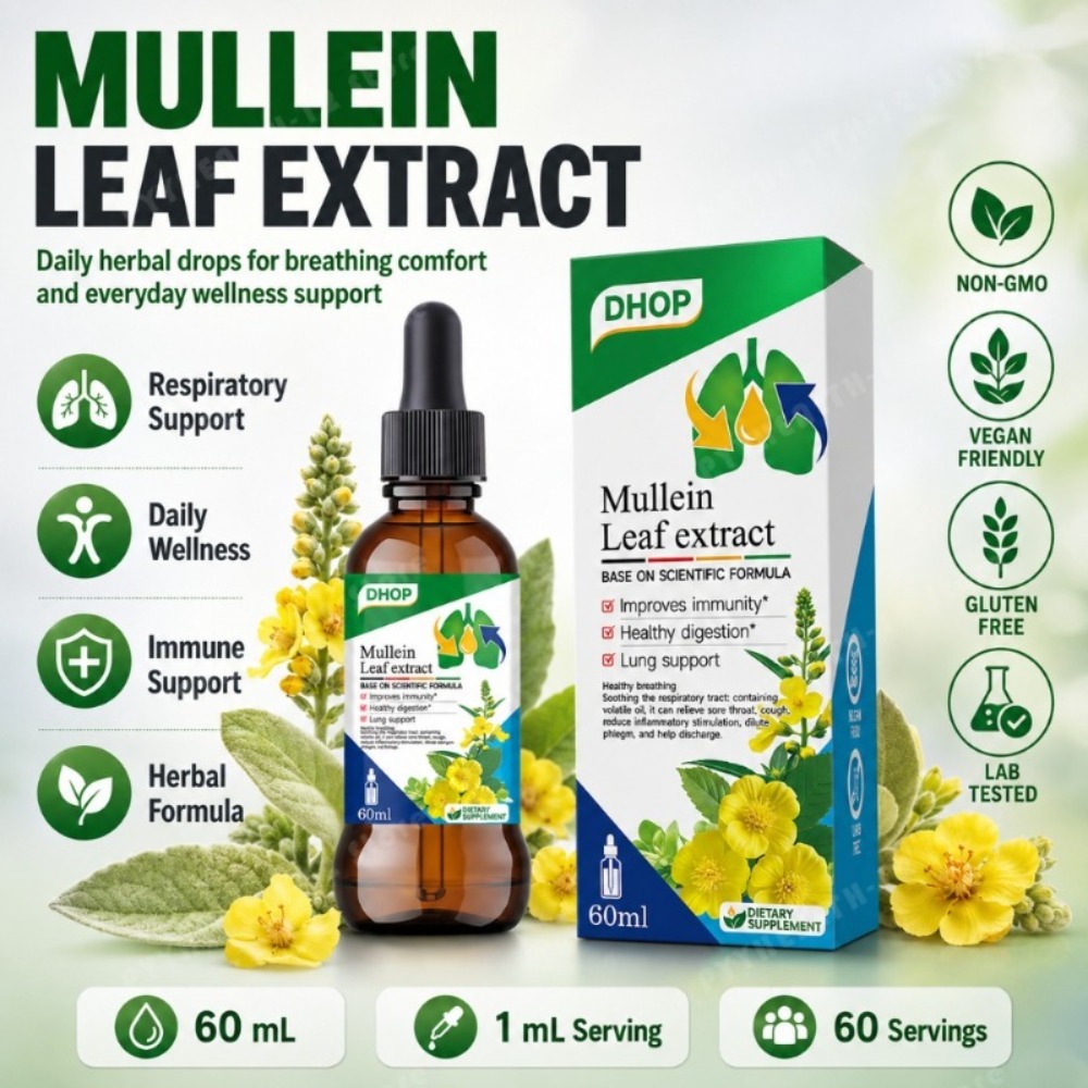 Licorice Root Extract - Mulleinblad Extract Druppels 60ml, Kruiden Vloeibaar