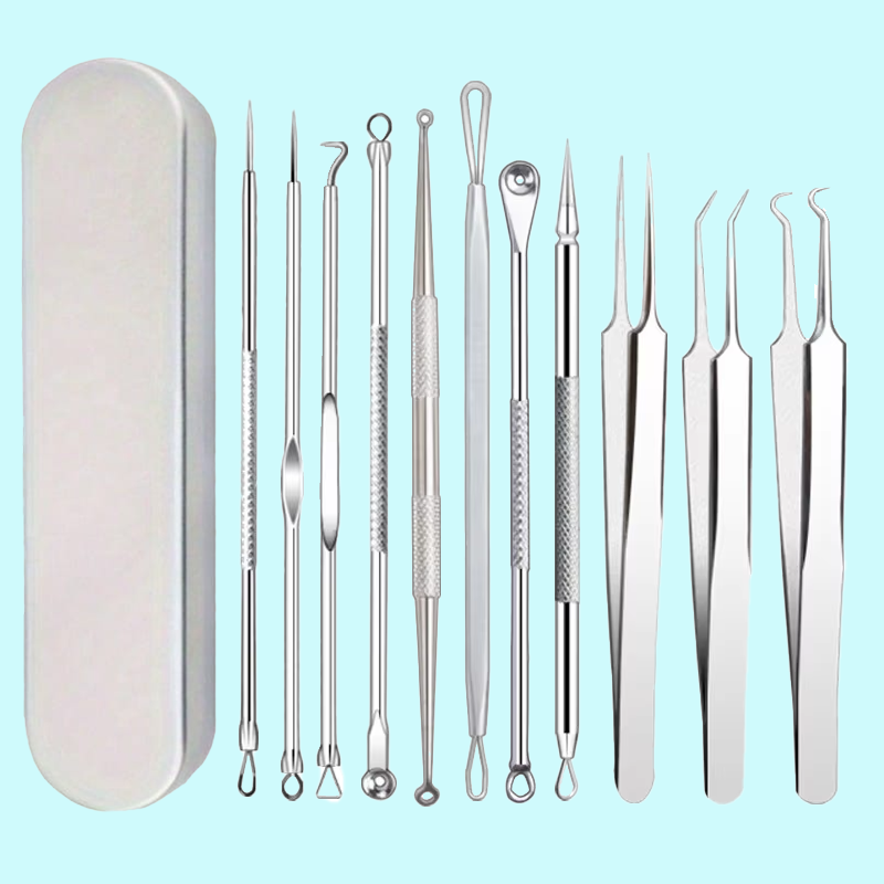 Skincare Ingredients Checker - 11 stks/set Acne Naald Mee-eter Clip