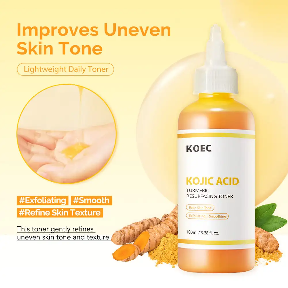 Glycolic Acid Exfoliant - 100ml KOEC Kojic Acid Kurkuma Resurfacing