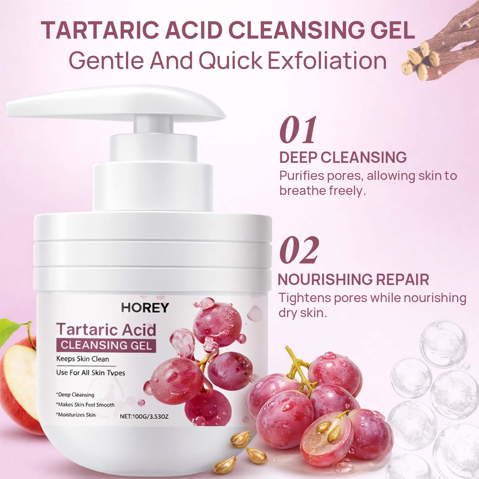 Tartarzuur Reinigingsgel Diep  - Licorice Root Extract recensie en prijs