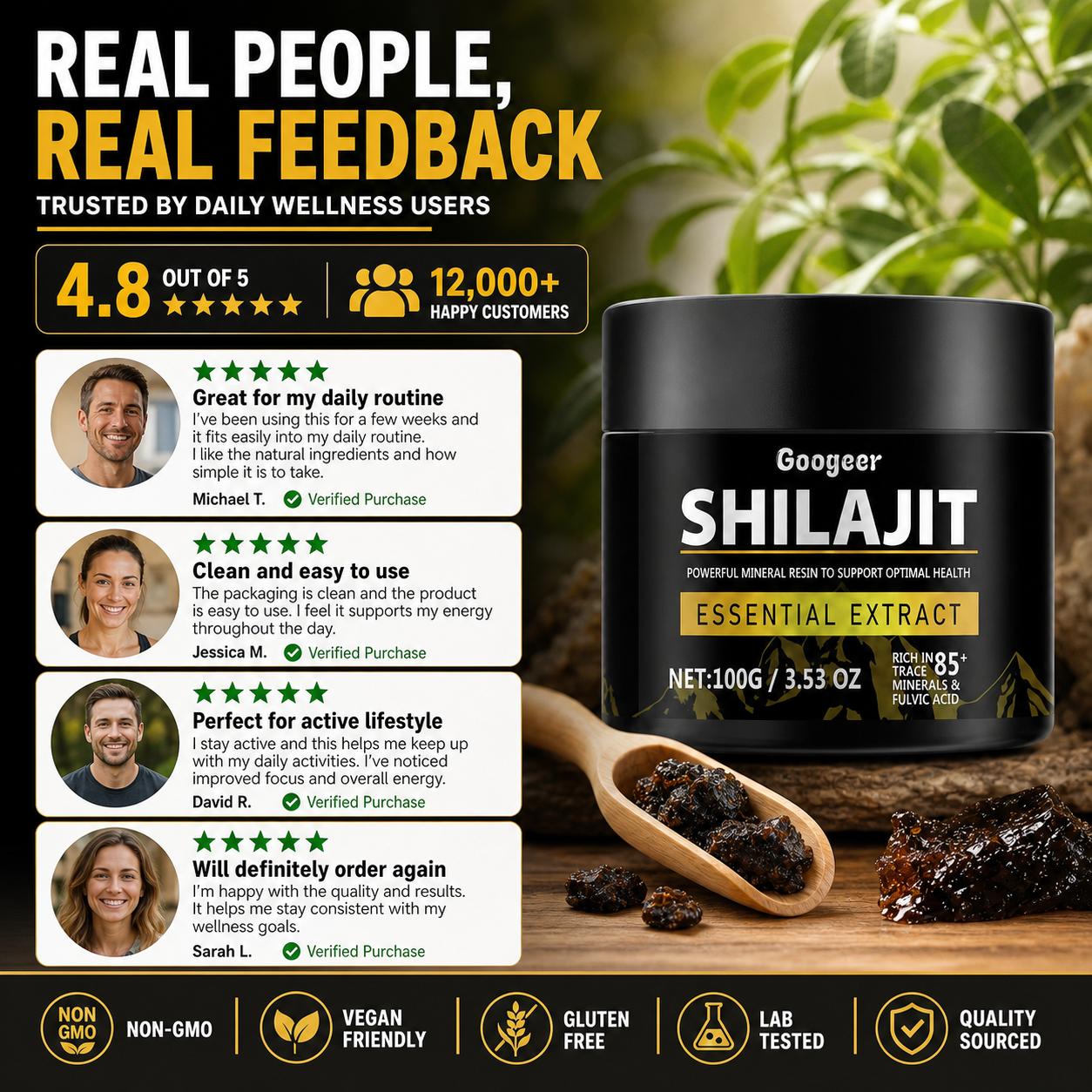 Googeer Shilajit Extract Poede - Licorice Root Extract recensie en prijs